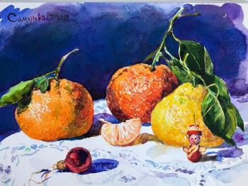 Christmas tangerines (Authorship). Simonova Olga