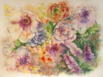 Colored dreams (Flowers Ranunculus). Abramova Anna