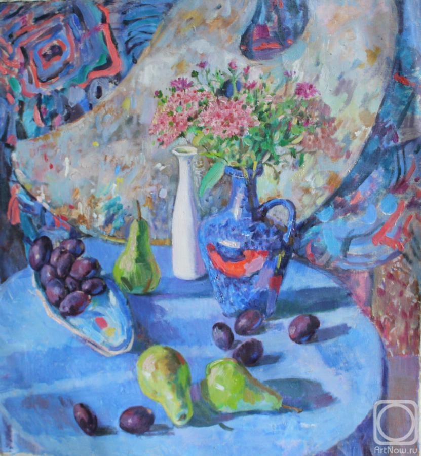 Moskaleva Irina. Still life with blue vase