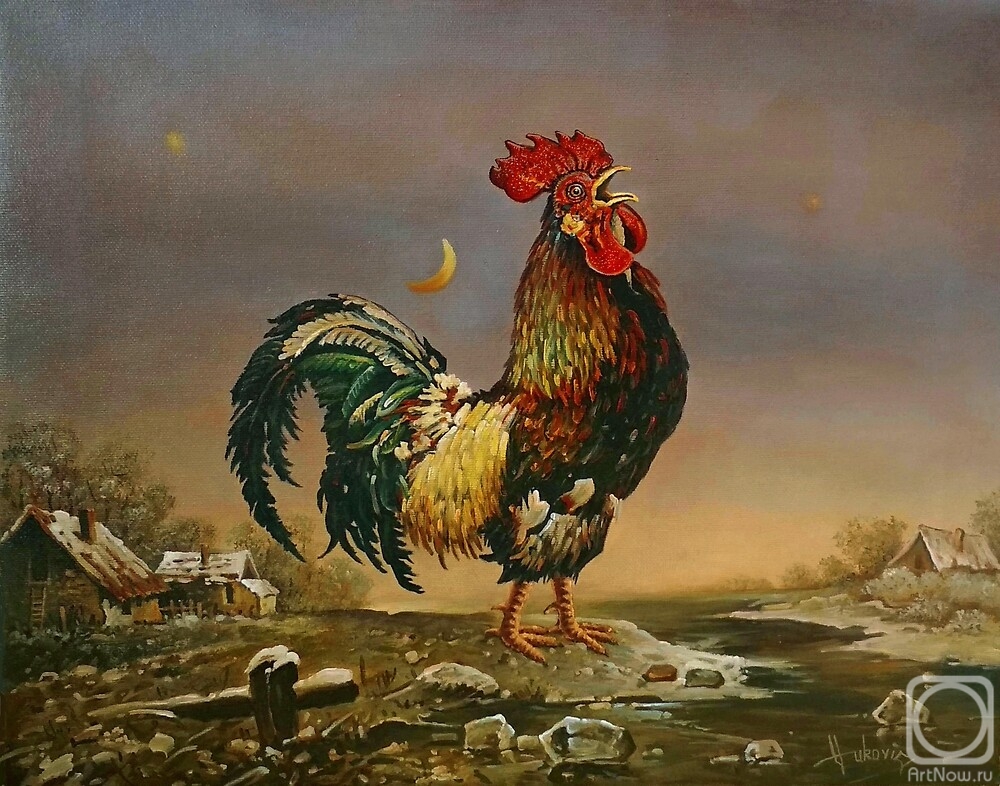 Vukovic Dusan. The Rooster at Dawn