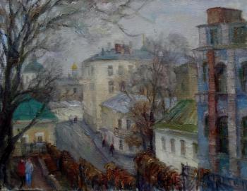 View from Morozovsky Square to Khokhlovsky Lane