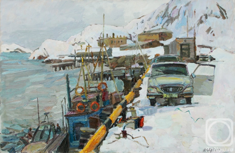 Zhukova Juliya. In a snowy port