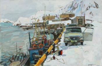 In a snowy port (Extreme Fishing). Zhukova Juliya