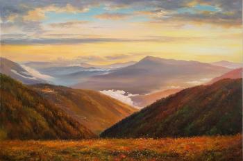 Sunset in the mountains. Romm Alexandr