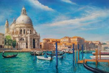 Venetian vacation. View of Santa Maria della Salute. Romm Alexandr