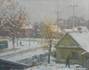 The patio in the winter. Tikhoretsk. Saprunov Sergey