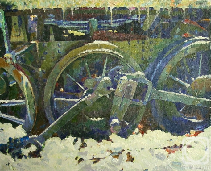 Rudnik Mihkail. Winter wheel