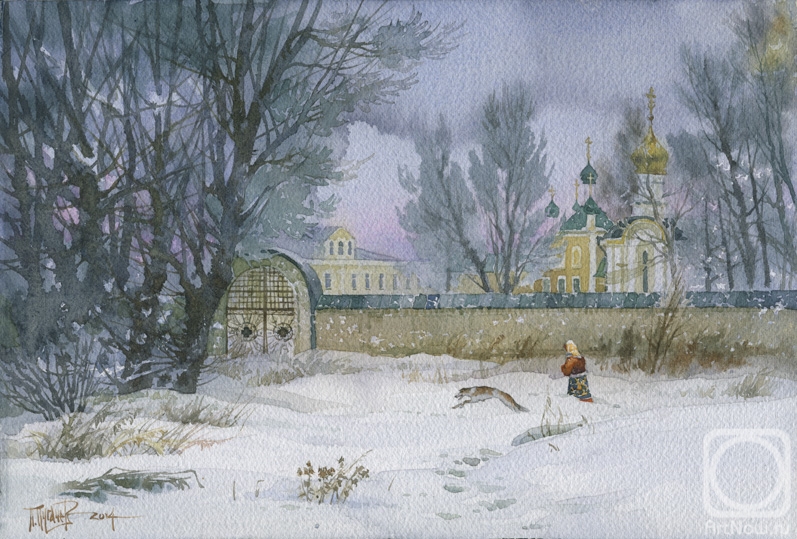 Pugachev Pavel. Blissful walk at the walls of St. Nicholas Convent