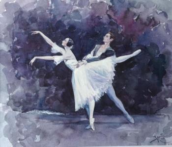 Giselle (Ballet Giselle Watercolour). Kuzminskaya Margarita