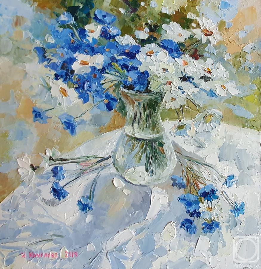 Kruglova Irina. Cornflowers and Daisies