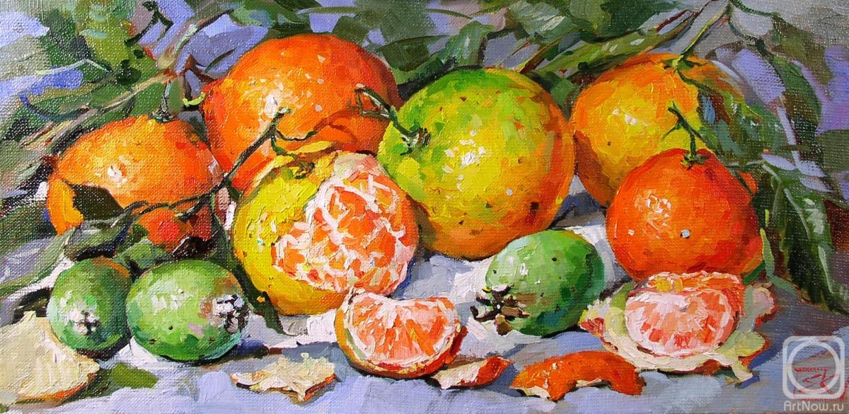 Korneeva Evgeniya. Tangerines and Feijoa