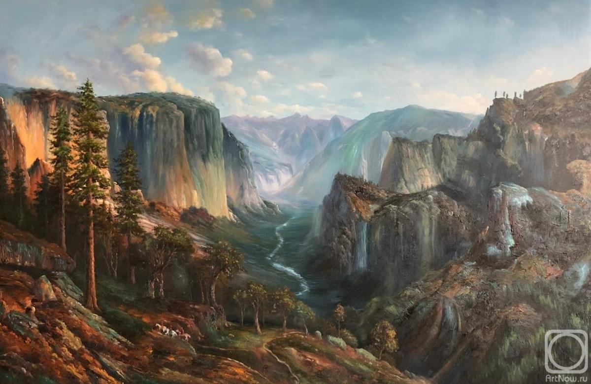 Romm Alexandr. A free copy of Thomas Hill's 1886 Yosemite Valley