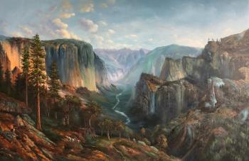 A free copy of Thomas Hill's 1886 Yosemite Valley. Romm Alexandr