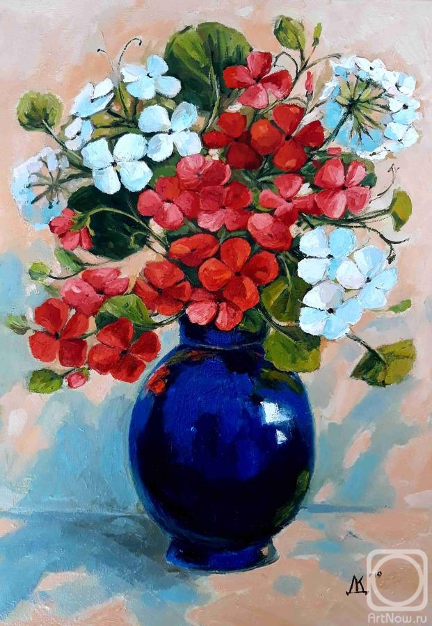 Kovalets Daria. Bouquet of geraniums