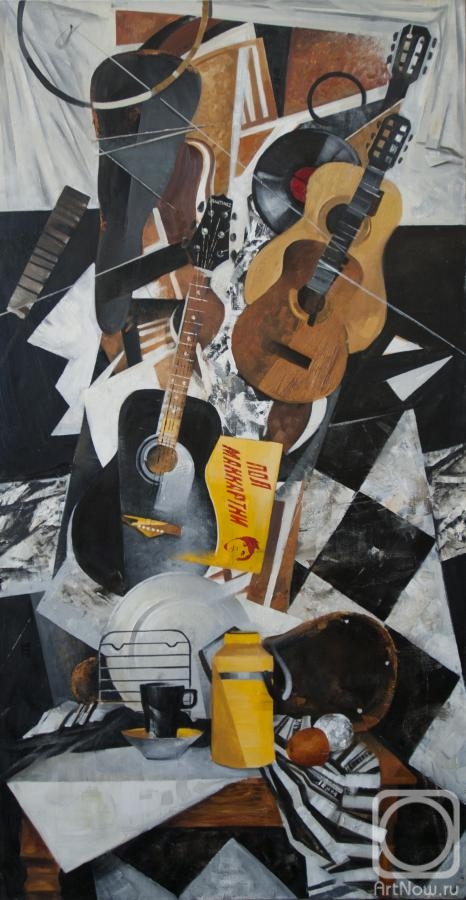 Kopeliovich Milada. Still life with three guitars