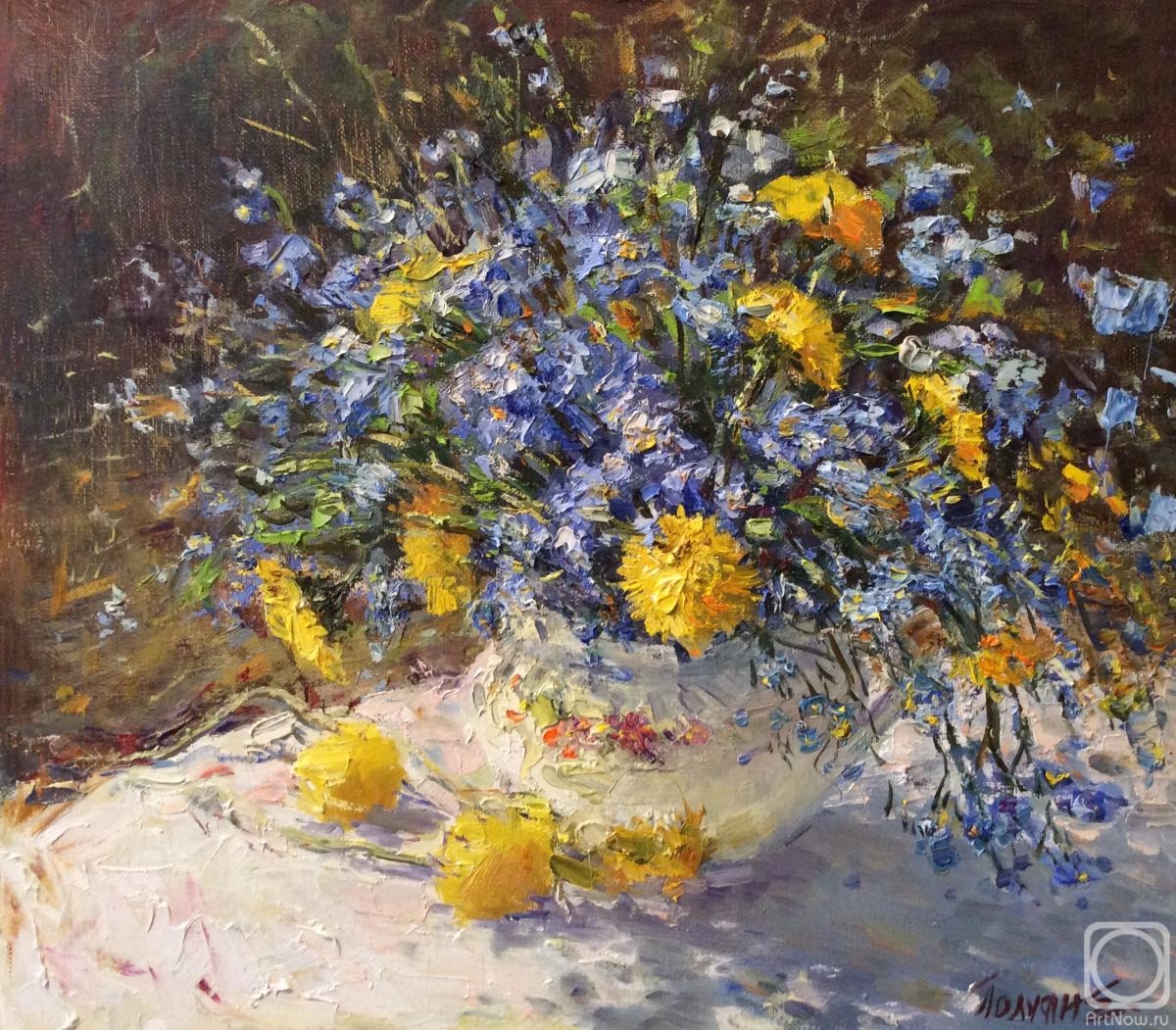Poluyan Yelena. Forget-me-not bouquet