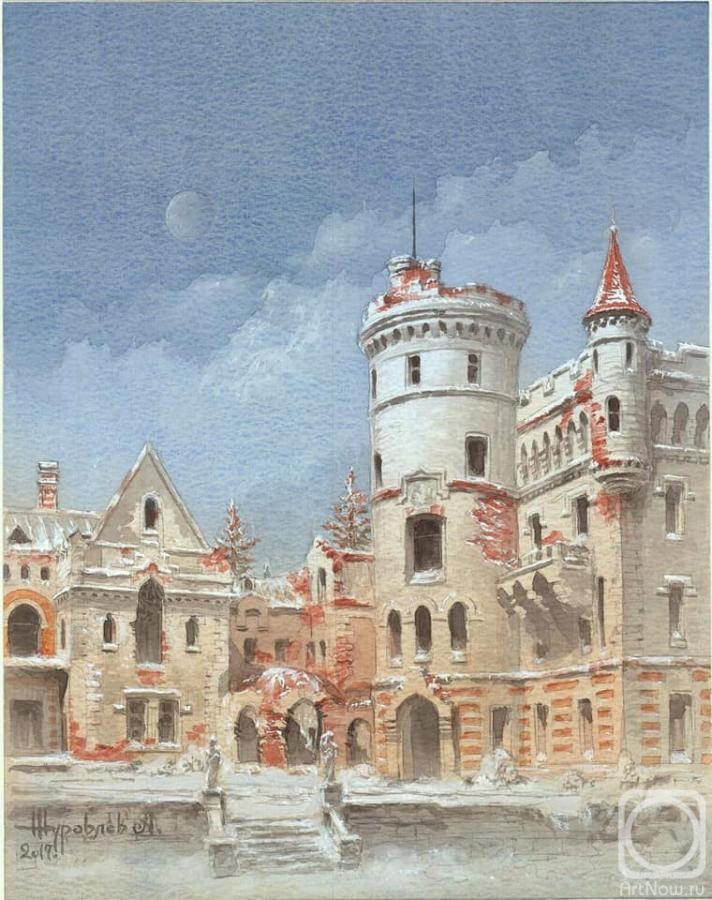 Zhuravlev Alexander. Khrapovitsky Manor. Winter day