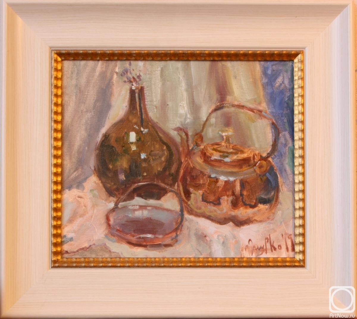 Zhmurko Anton. Still life with copper kettle