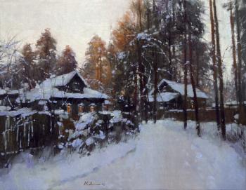 Snowy evening. Savchenko Aleksey