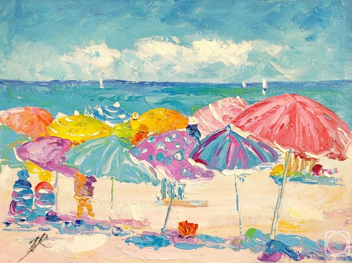 Rodries Jose. Summer stories. Multi-colored umbrellas
