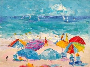 Summer stories. Multi-colored umbrellas N3 (Colorful Beach Umbrellas). Rodries Jose