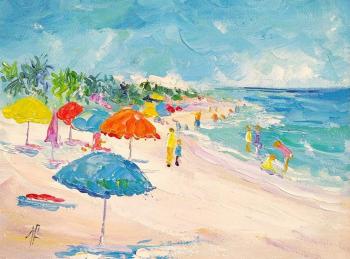 Summer stories. Multi-colored umbrellas N4 (Colorful Beach Umbrellas). Rodries Jose