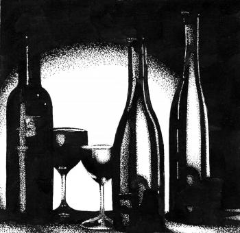 Still-life with the Bottles. Abaimov Vladimir