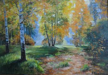 Autumn forest glade. Chernyshev Andrei