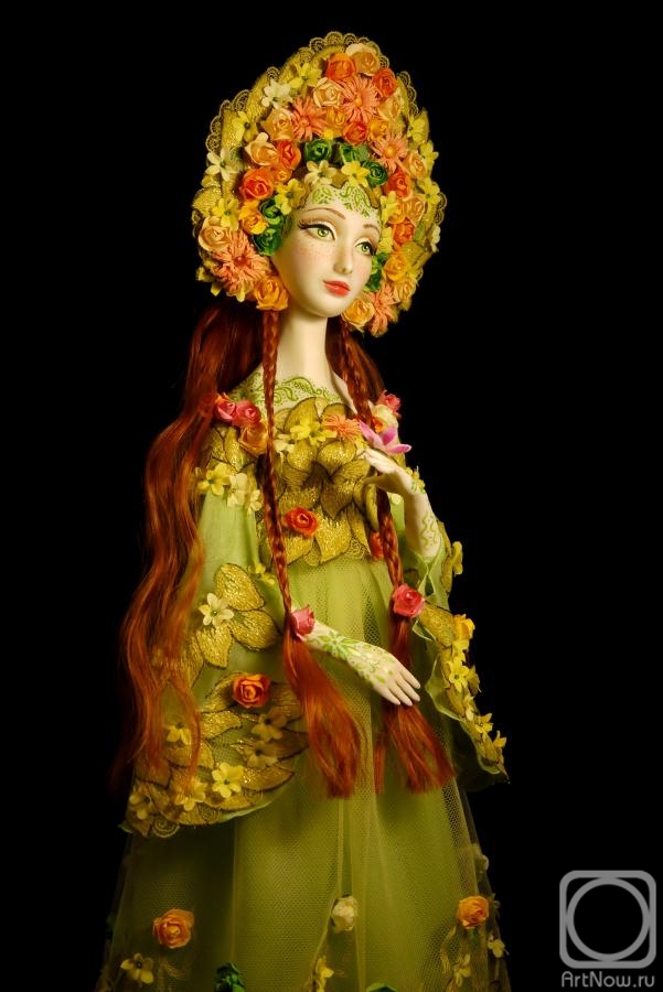 Sorokina Galina. "flora" (Art dolls interior collectible porcelain dolls handmade)