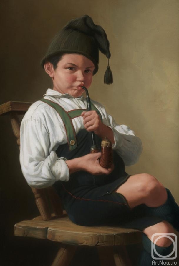 Grigoriev Ruslan. Boy with a pipe
