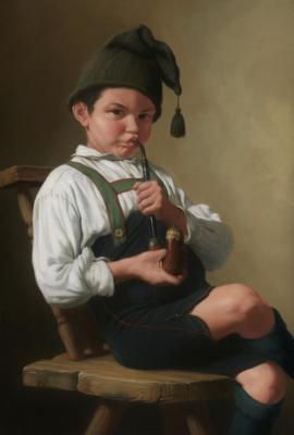 Boy with a pipe. Grigoriev Ruslan