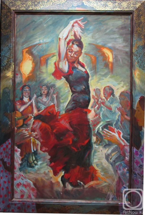 Dobrovolskaya Gayane. Flamenco, Spanish dance in the frame
