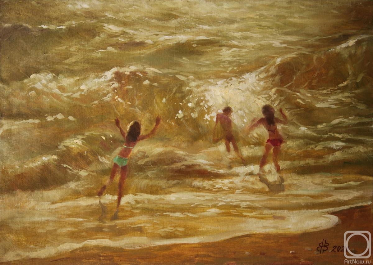 Vyrvich Valentin. Playing in the Waves