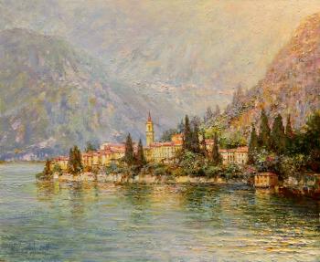 Lake Como. Dawn. Obukhovskiy Yuriy