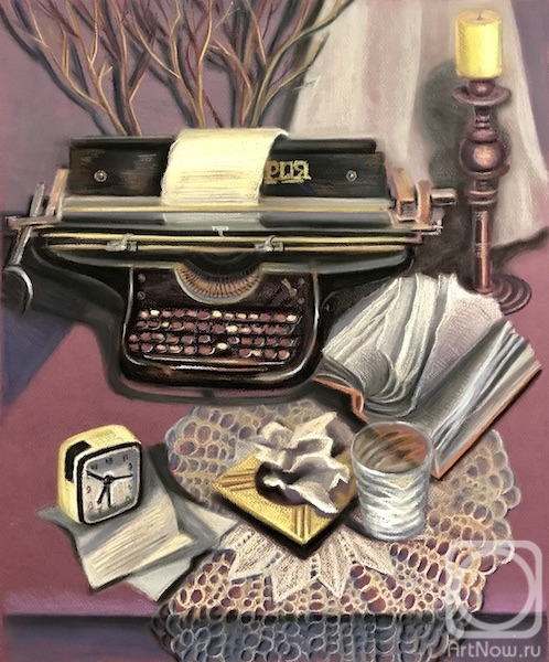 Lukaneva Larissa. Still life with typewriter