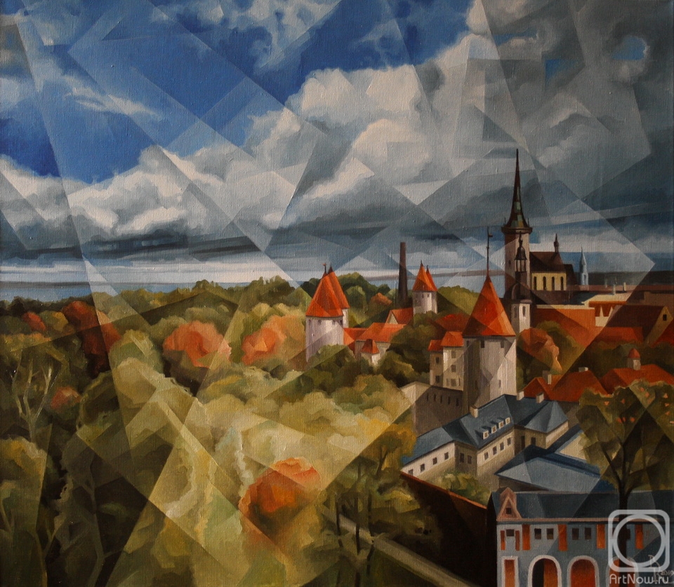 Krotkov Vassily. Vana Tallinn. Cubo-futurism