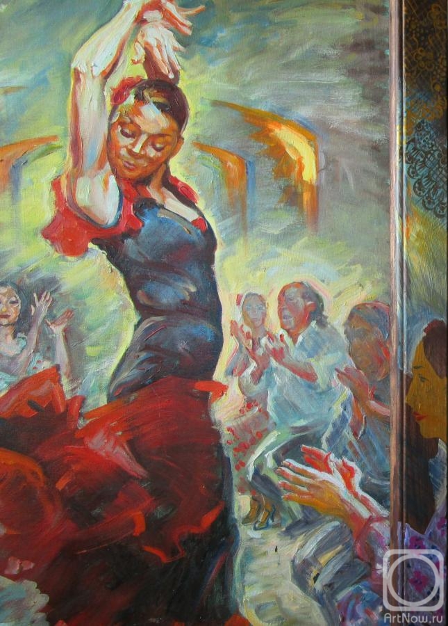 Dobrovolskaya Gayane. Flamenco, Spanish dance in a frame, fragment 1
