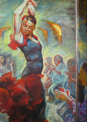 Flamenco, Spanish dance in a frame, fragment 1