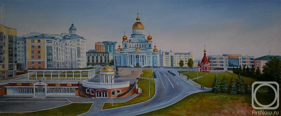 Bakaeva Yulia. View of the cathedral square. Saransk