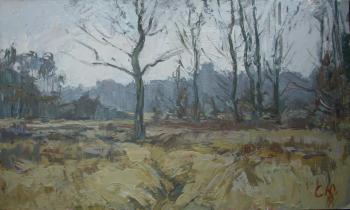 Картина «Дождь на болоте»