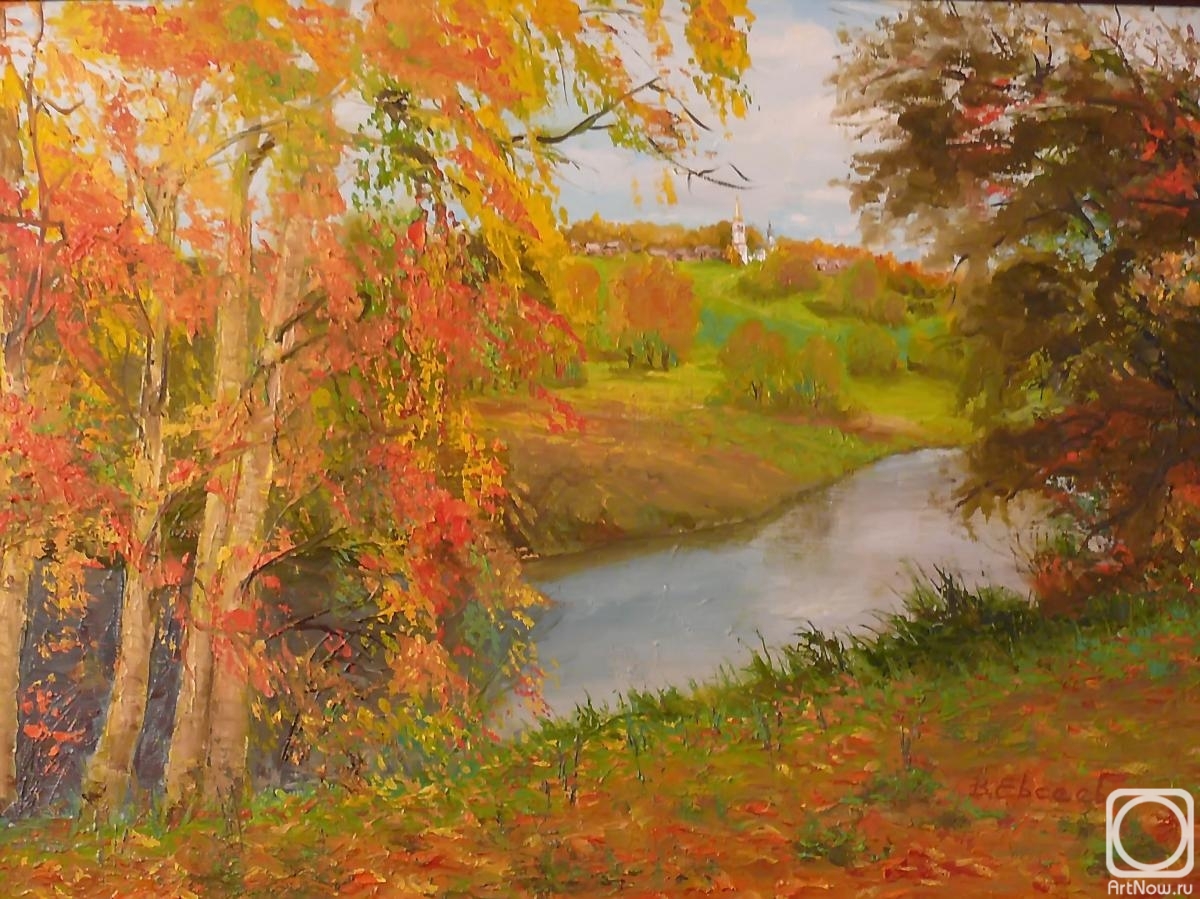 Evseev Valery. Autumn gave.. the Skhodnya river