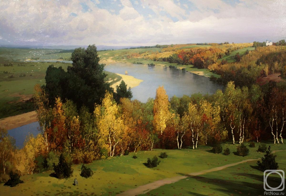 Pryadko Yuri. Autumn on the river Oka