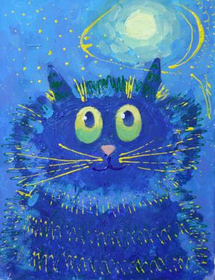 Moon cat. Busina Tatyana