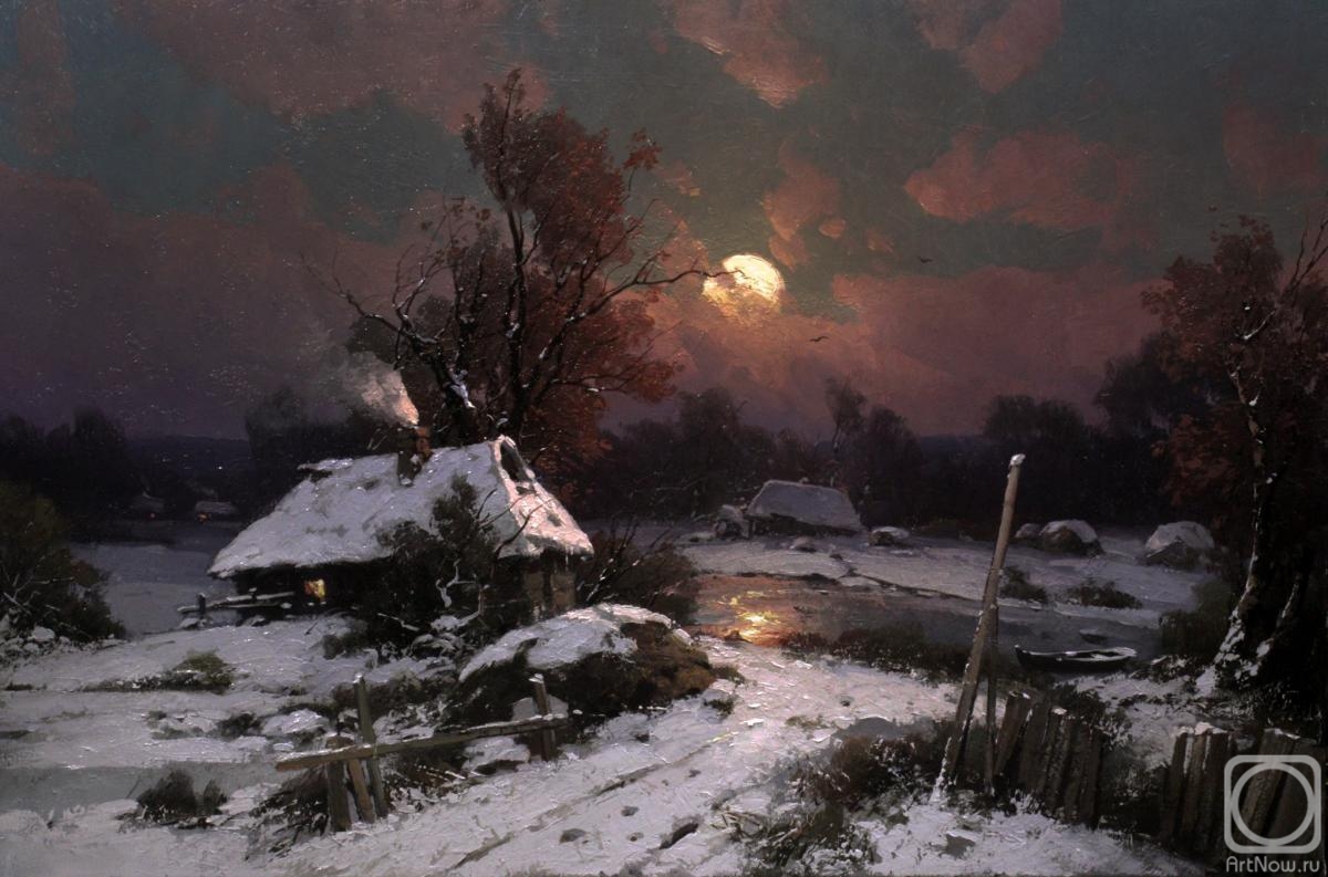 Pryadko Yuri. Full moon, winter