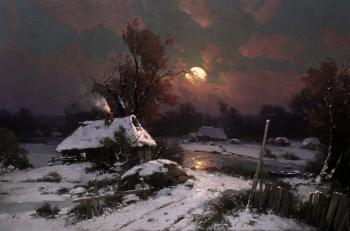 Full moon, winter. Pryadko Yuri
