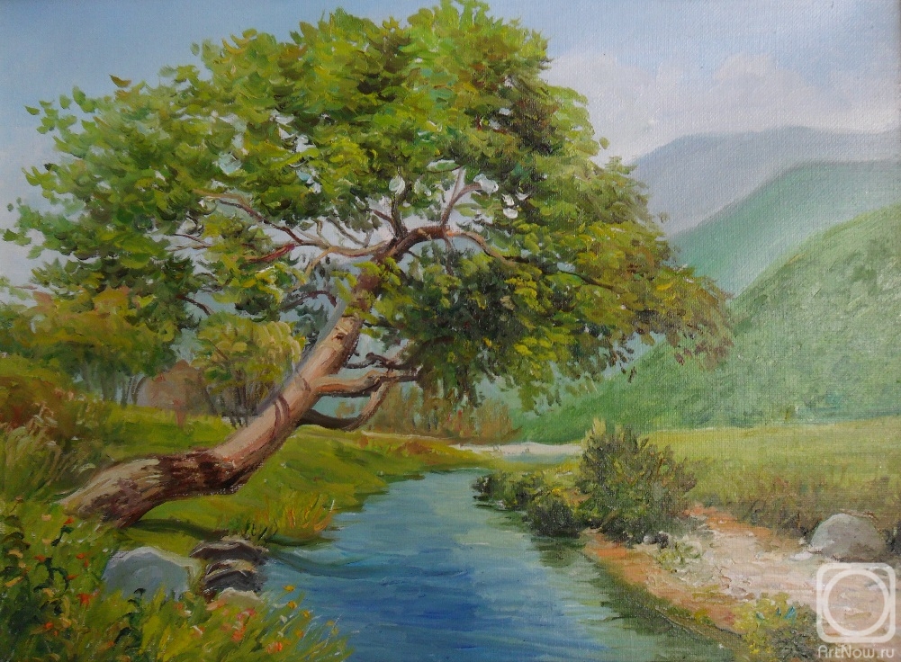 Chernyshev Andrei. Tree by the river