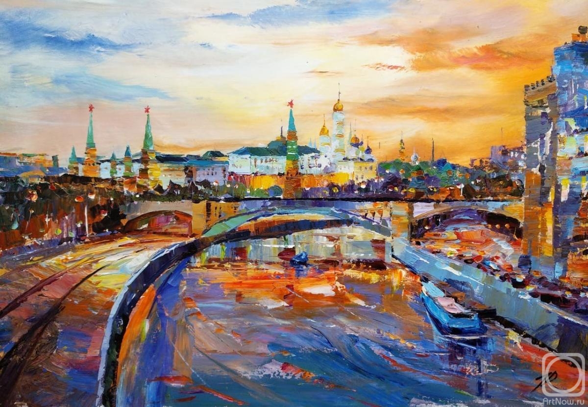 Rodries Jose. Ships sailed along the Moscow River