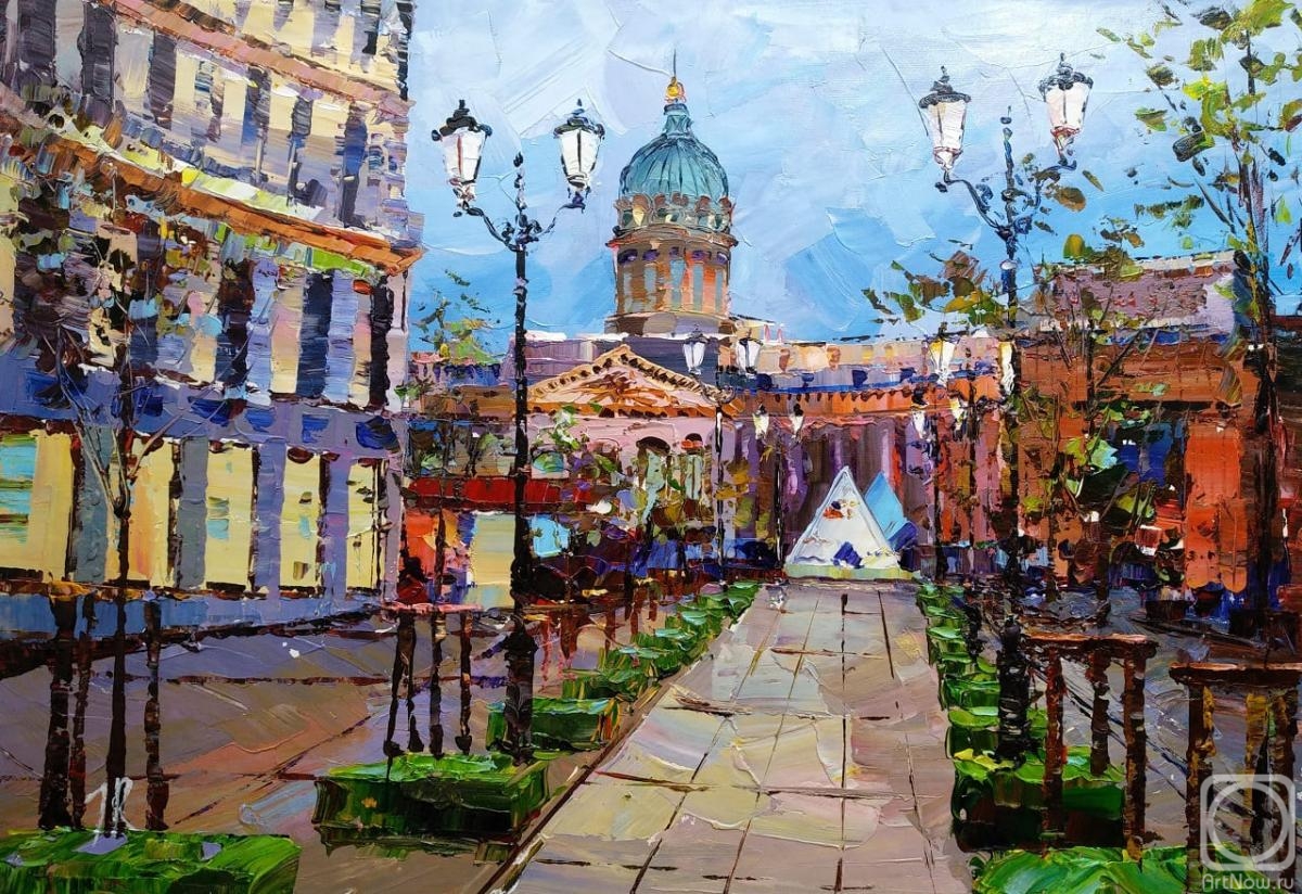 Rodries Jose. St. Petersburg. View of the Kazan Cathedral