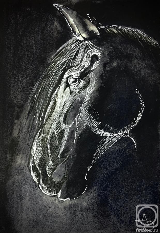 Orlov Andrey. Horse (portrait)