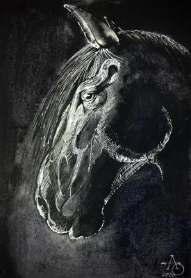 Horse (portrait) (). Orlov Andrey